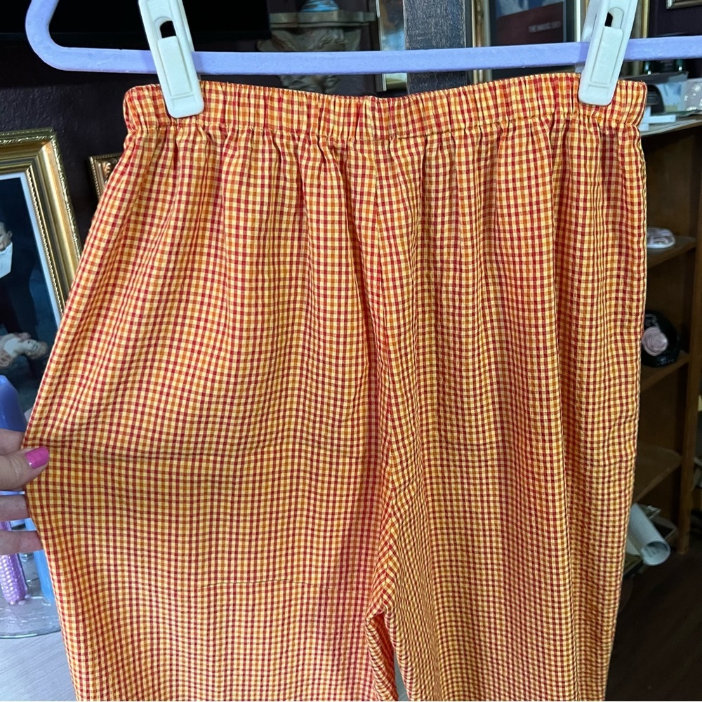 F.L. Malik Vintage Gingham 2 Pc Set Size Small - Picture 8 of 11